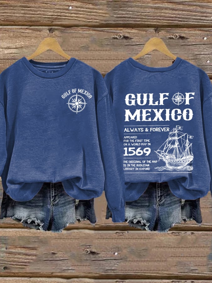 Women's Gulf Of Mexico Printed Sweatshirt