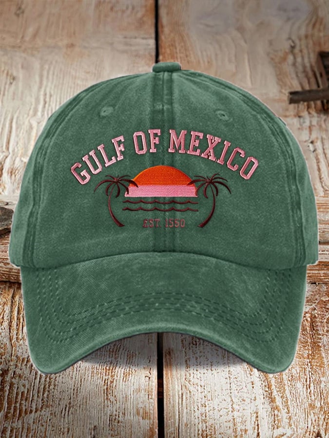 Unisex Gulf of Mexico 1550 Print Baseball Cap