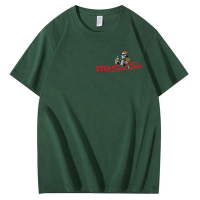 Step Dad Tax Pattern Print 100%Cotton T-Shirt