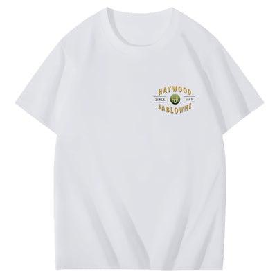 Haywood Since 1869 Jablowme Timber Co Art Pattern Print T-Shirt