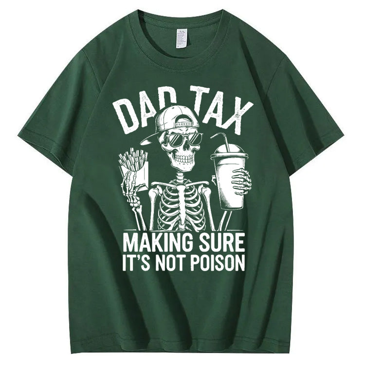 Cool Dad Tax Pattern Print 100%Cotton T-Shirt