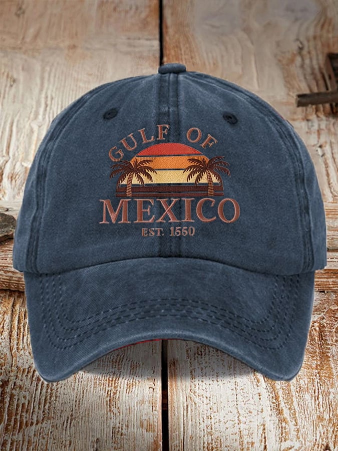 Unisex Gulf of Mexico 1550 Print Baseball Cap