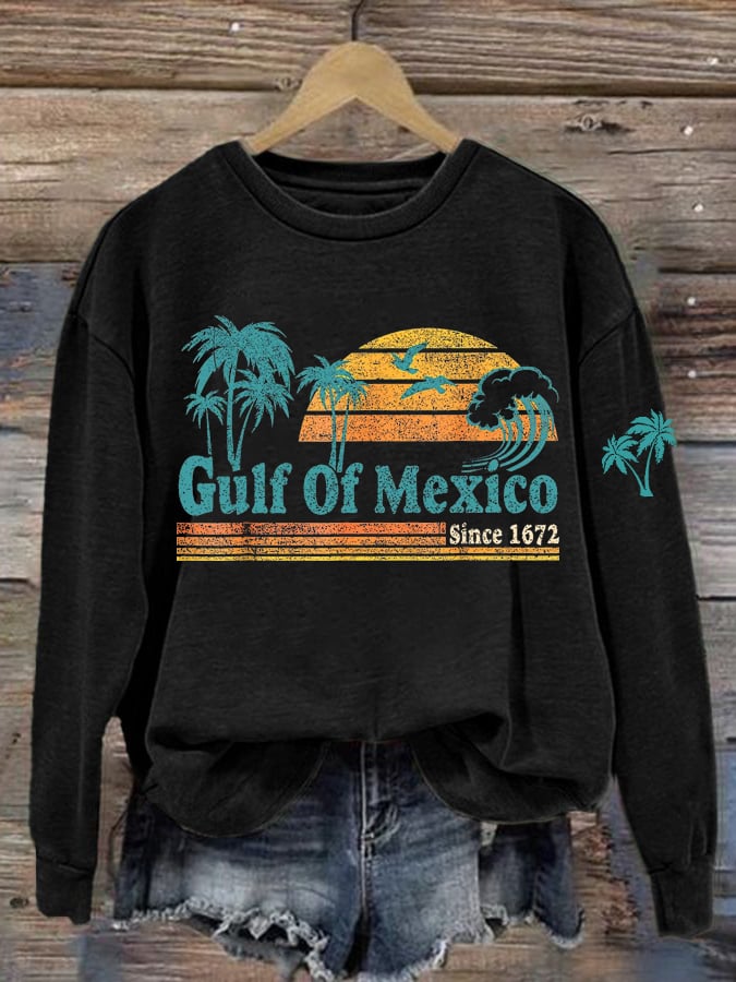 Women's Gulf Of Mexico Printed Sweatshirt