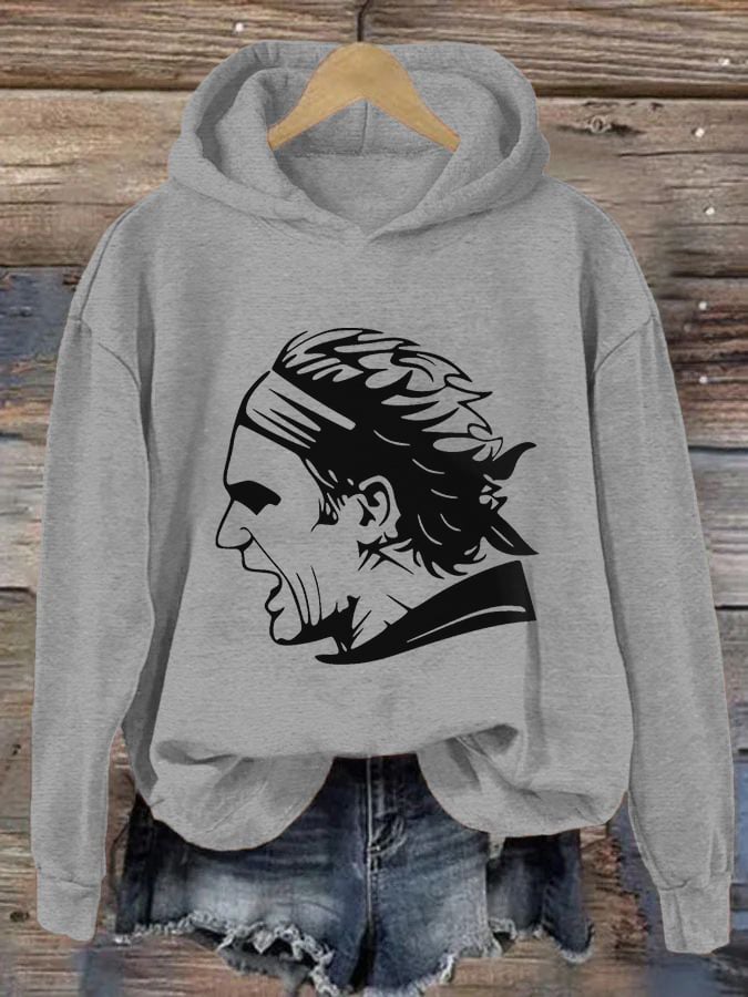 Women's Tennis Legend Rafa Print Hoodie