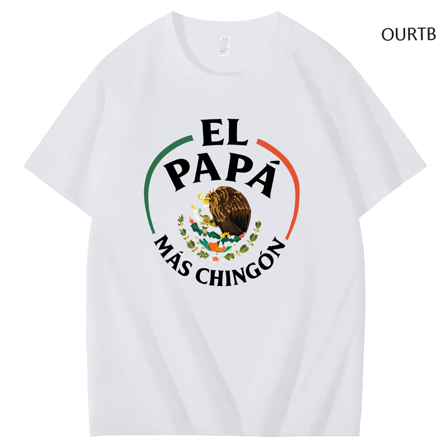 El Papa Mas Chingon Funny Art Pattern Print T-Shirt