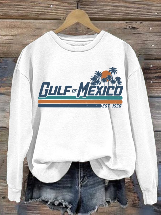 Women's Gulf Of Mexico Printed Sweatshirt