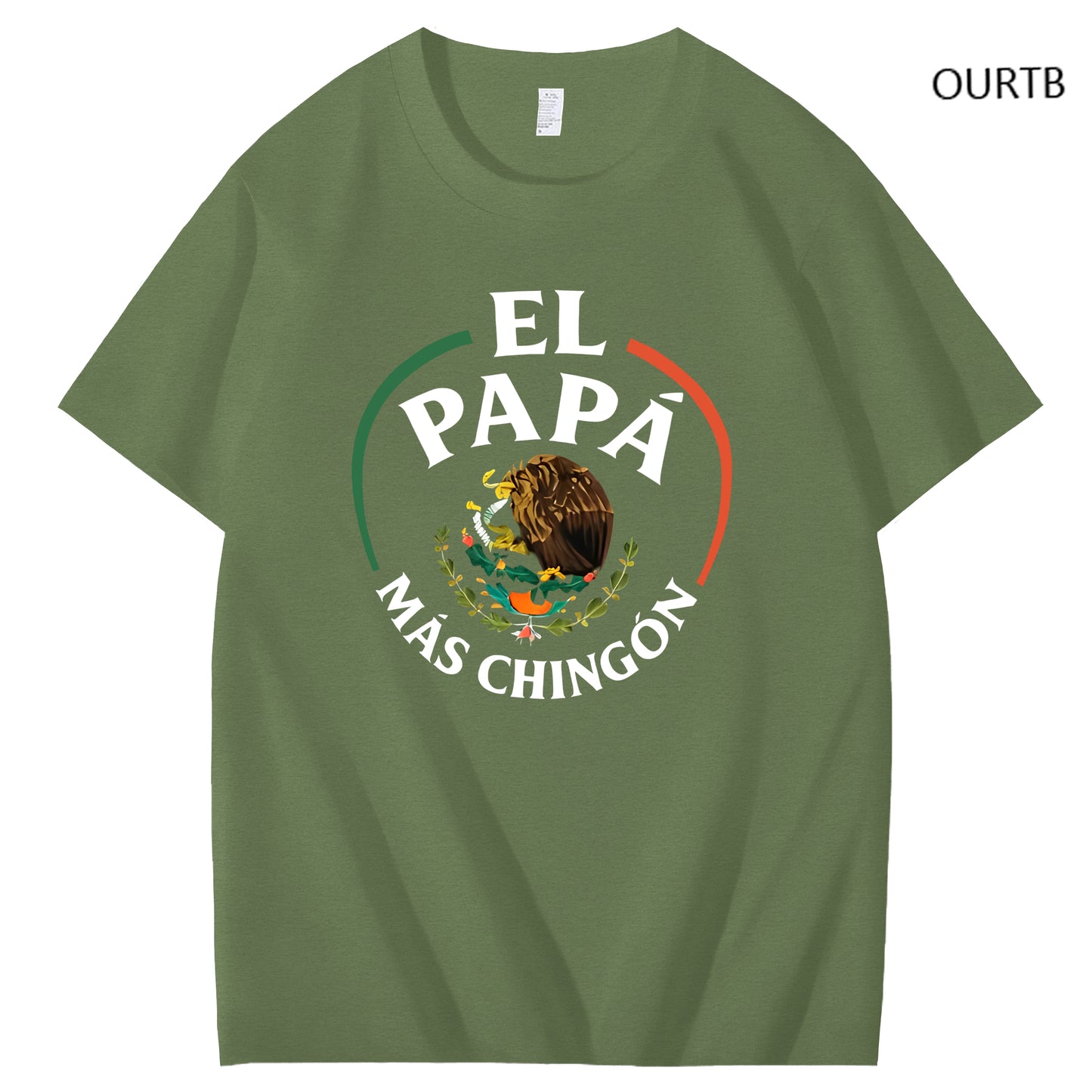 El Papa Mas Chingon Funny Art Pattern Print T-Shirt