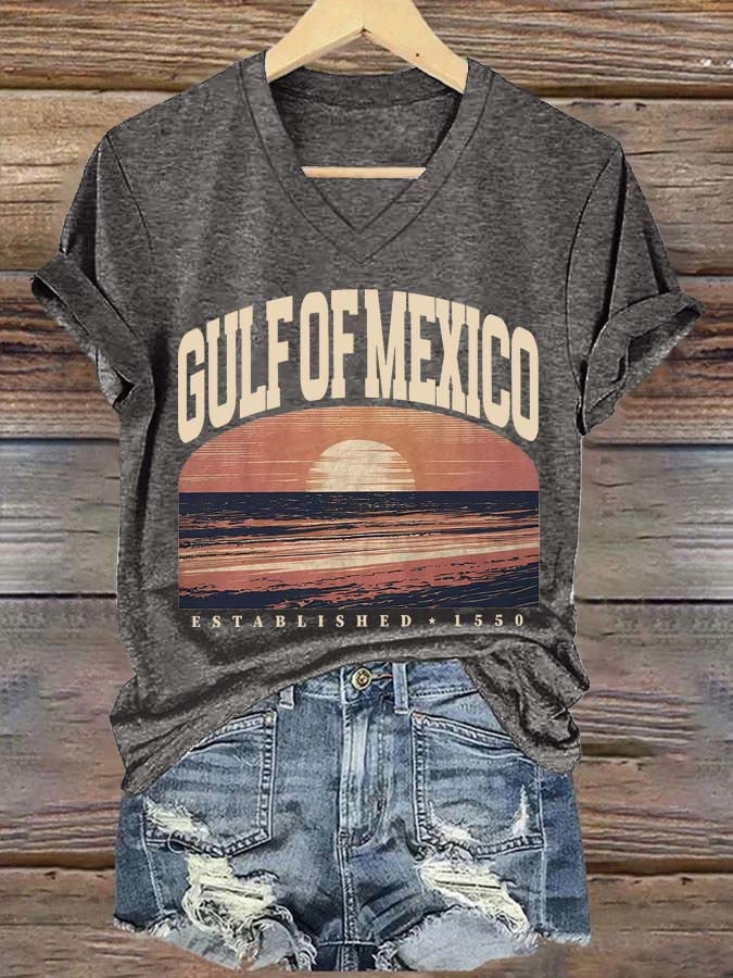 Women's Gulf Of Mexico Printed T-Shirt
