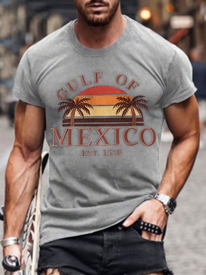 Men's Gulf of Mexico 1550 Print Short Sleeve T-shirt