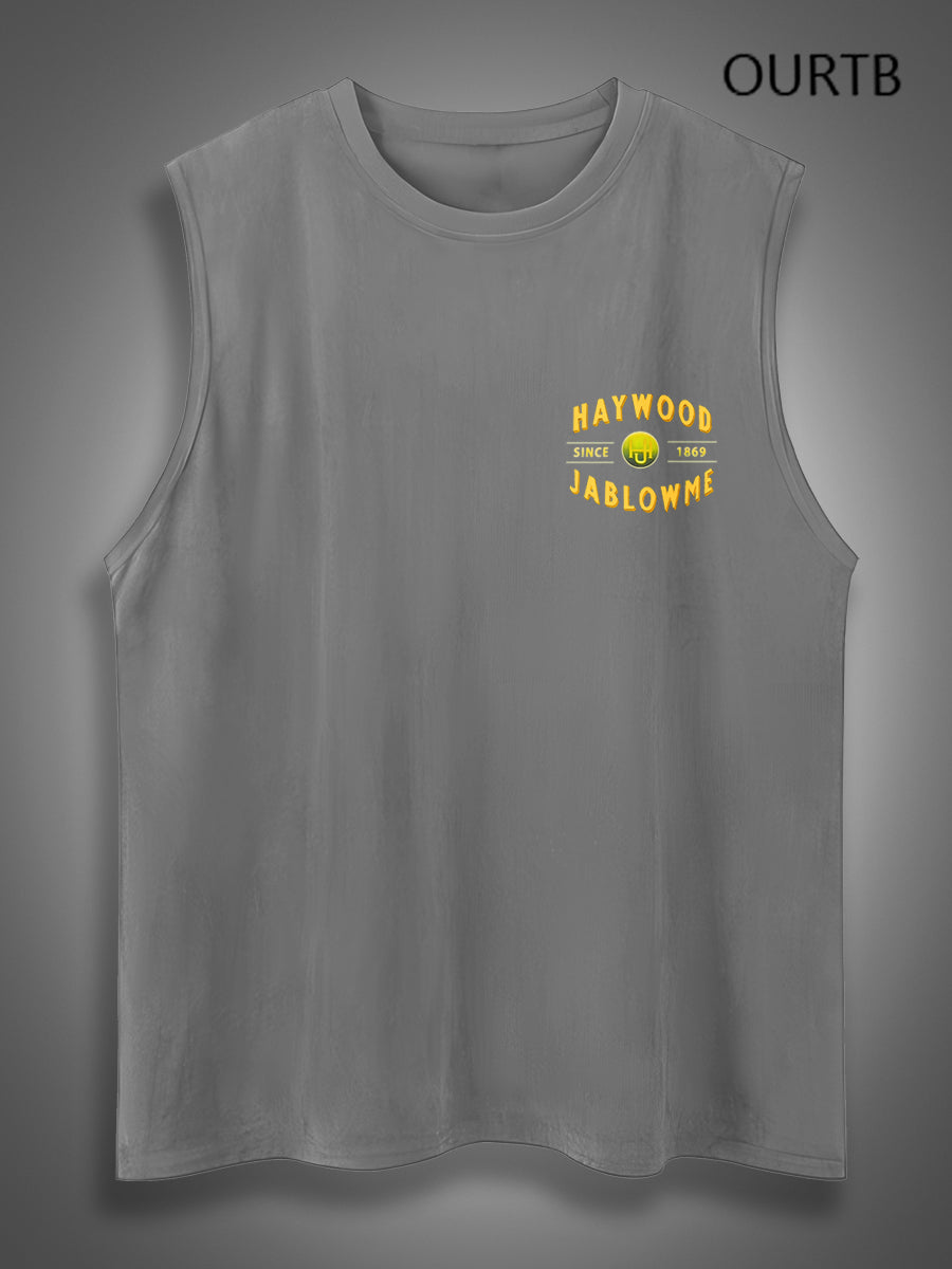 Haywood Since 1869 Jablowme Timber Co Art Print Cotton Sleeveless Tank Tops