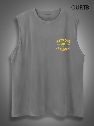 Haywood Since 1869 Jablowme Timber Co Art Print Cotton Sleeveless Tank Tops