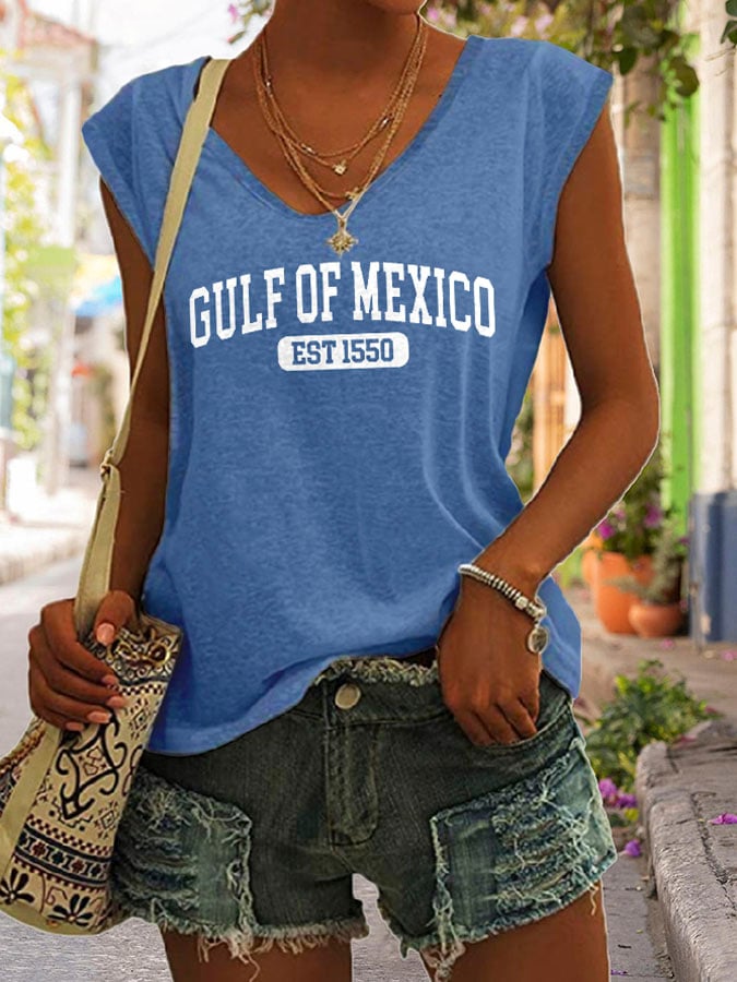 Women's Gulf Of Mexico Print Tank Top