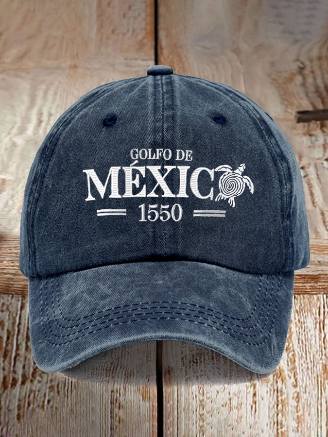 Gulf Of Mexico Est 1550 Printed Baseball Cap