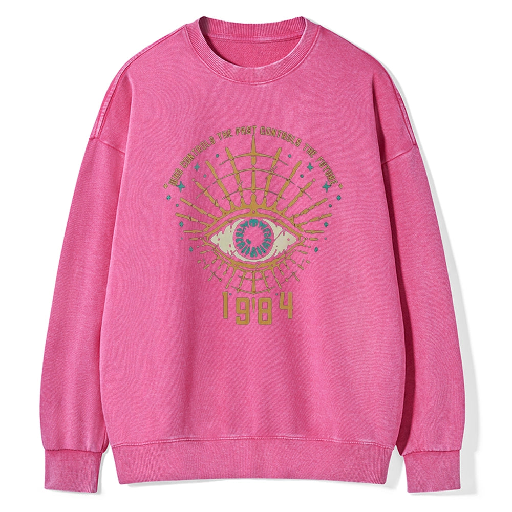 George Orwell 1984  Unisex Washed Sweatshirt