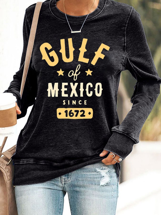 Women's Gulf of Mexico Print Sweatshirt