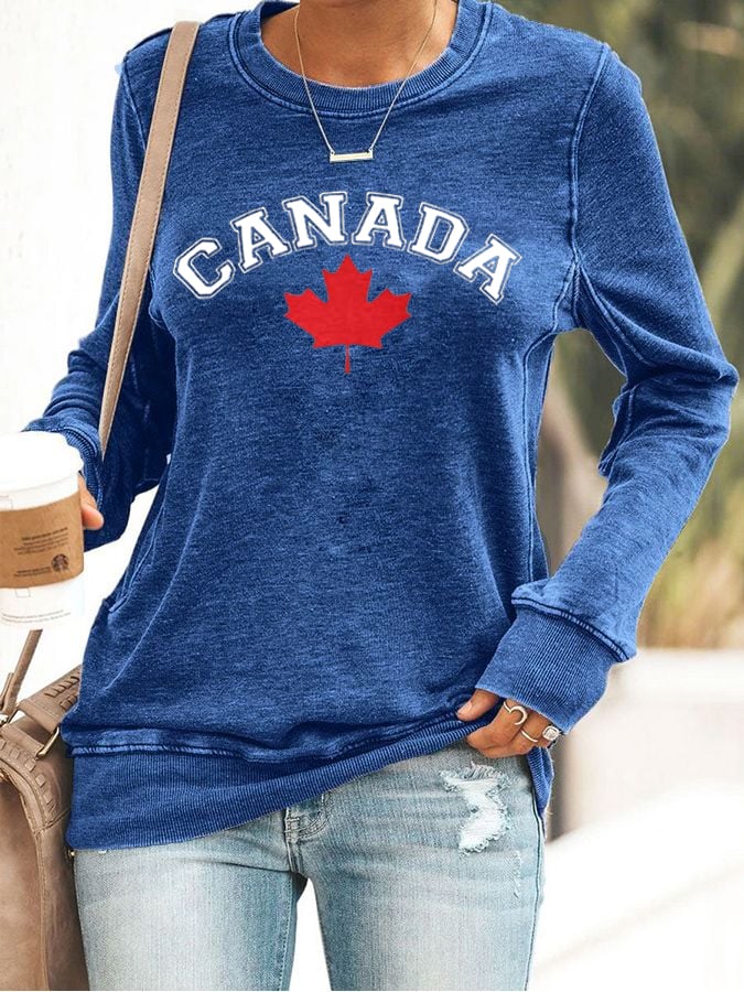 Women's Canada  Print Sweatshirt