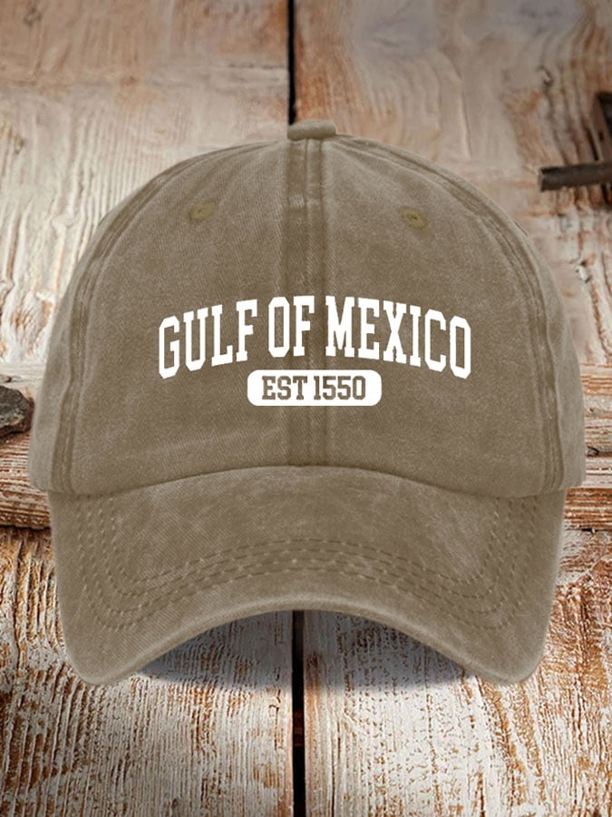 Gulf Of Mexico Printed Casual Baseball Cap