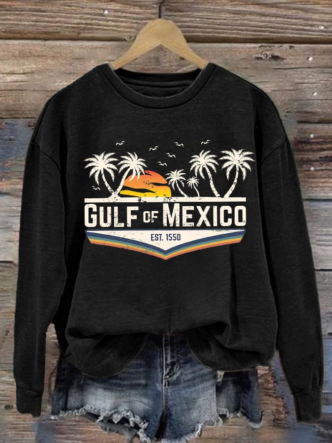 Women's Gulf Of Mexico Printed Sweatshirt