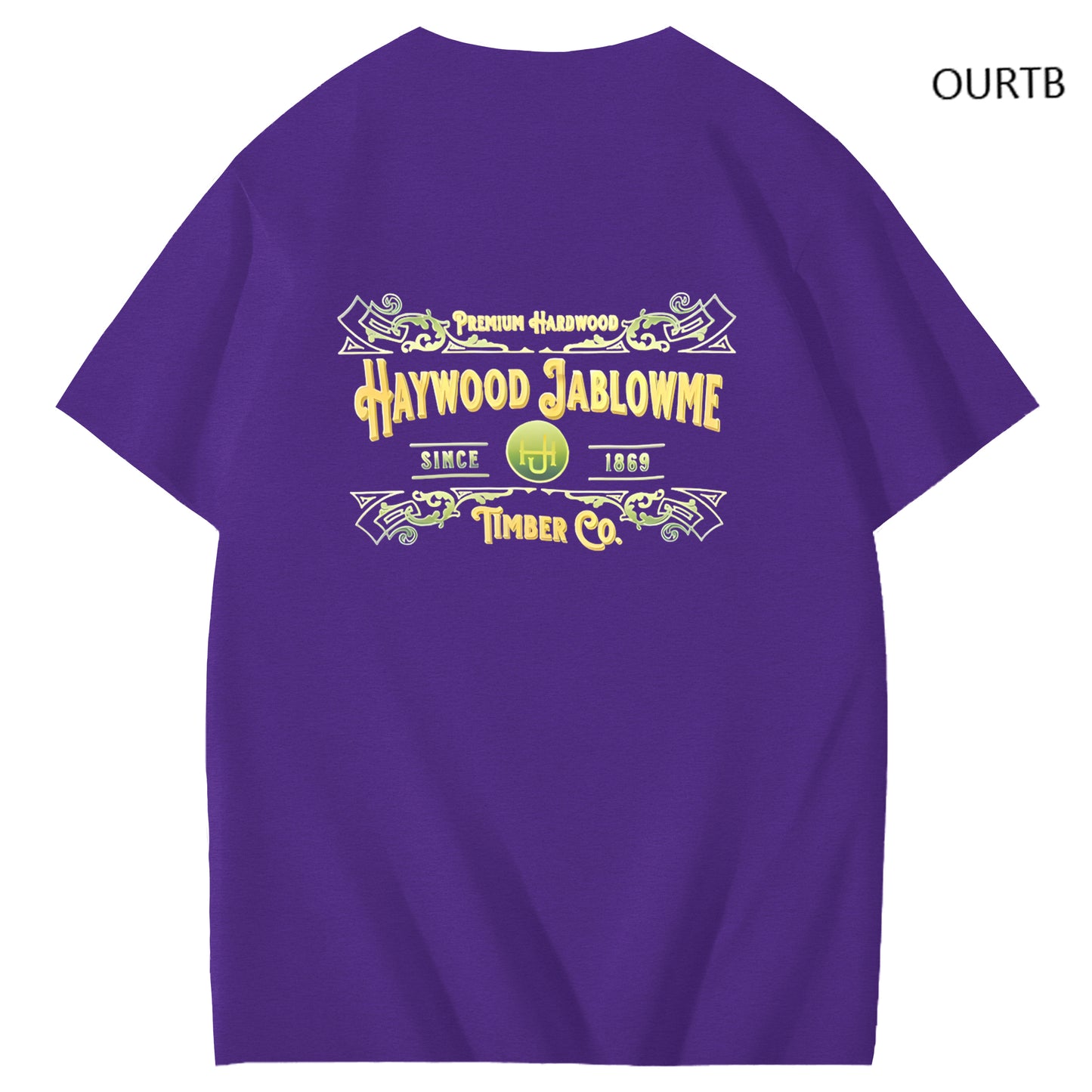 Haywood Since 1869 Jablowme Timber Co Art Pattern Print T-Shirt