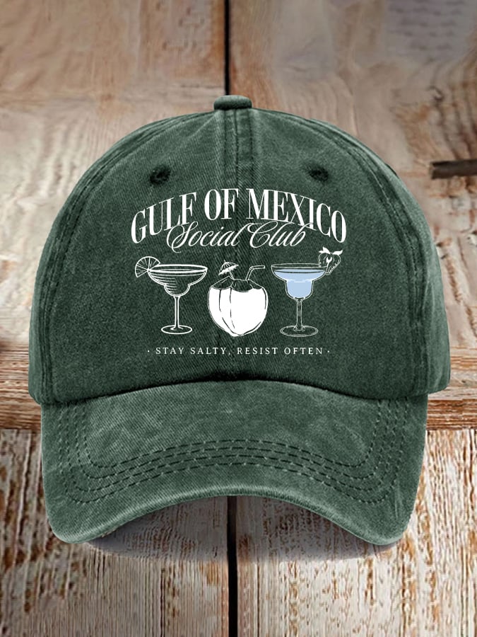 Gulf Of Mexico Printed Casual Baseball Cap