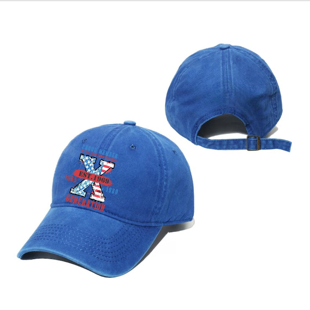Custom Generation X 4th Of July Cap,EST Hat, PROUD MEMBEROF THE FUCK YOUR FEELINGS