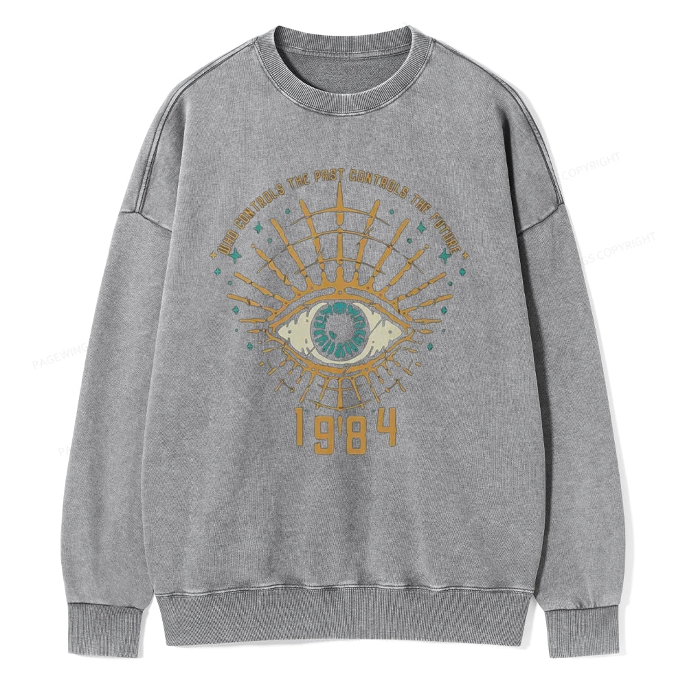 George Orwell 1984  Unisex Washed Sweatshirt