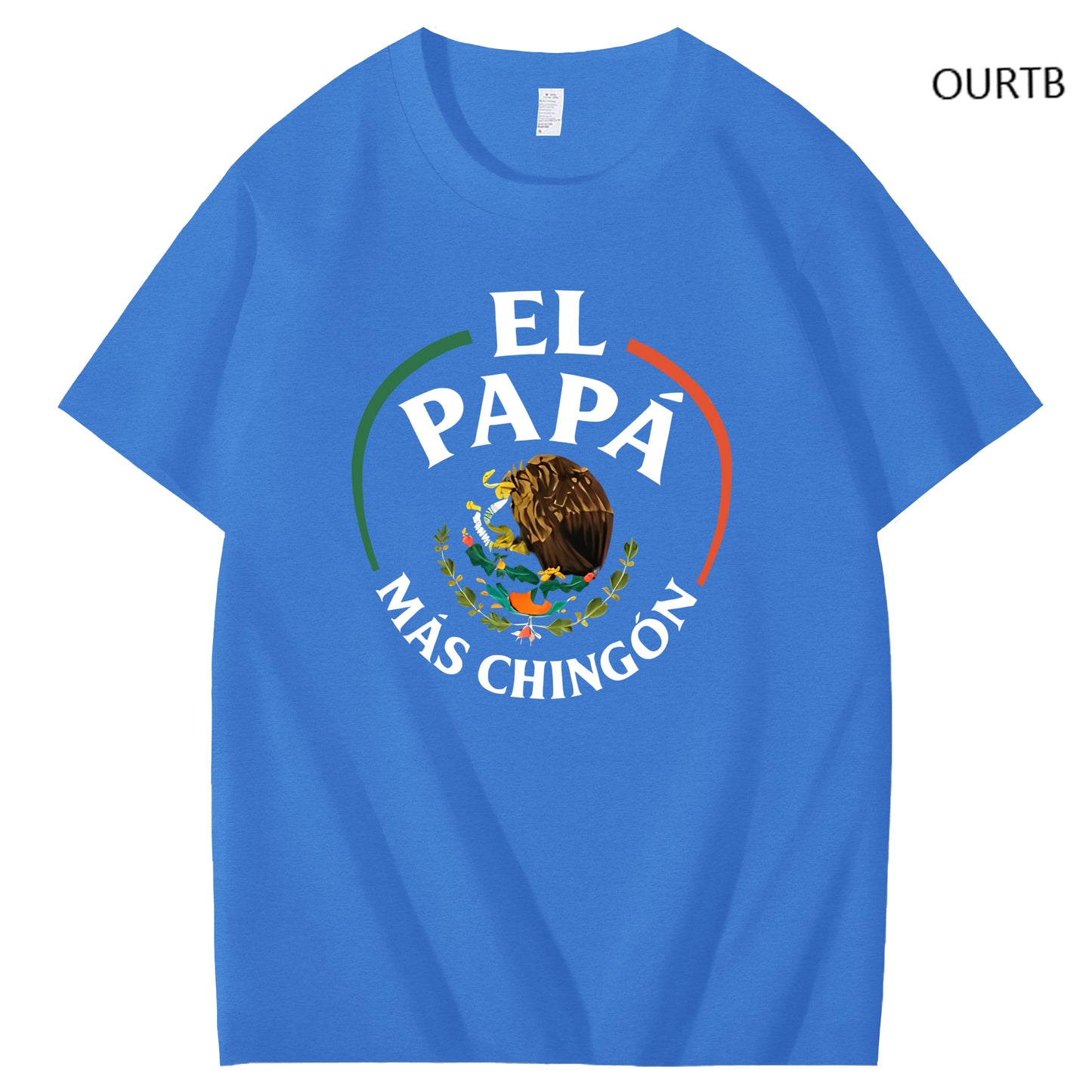 El Papa Mas Chingon Funny Art Pattern Print T-Shirt