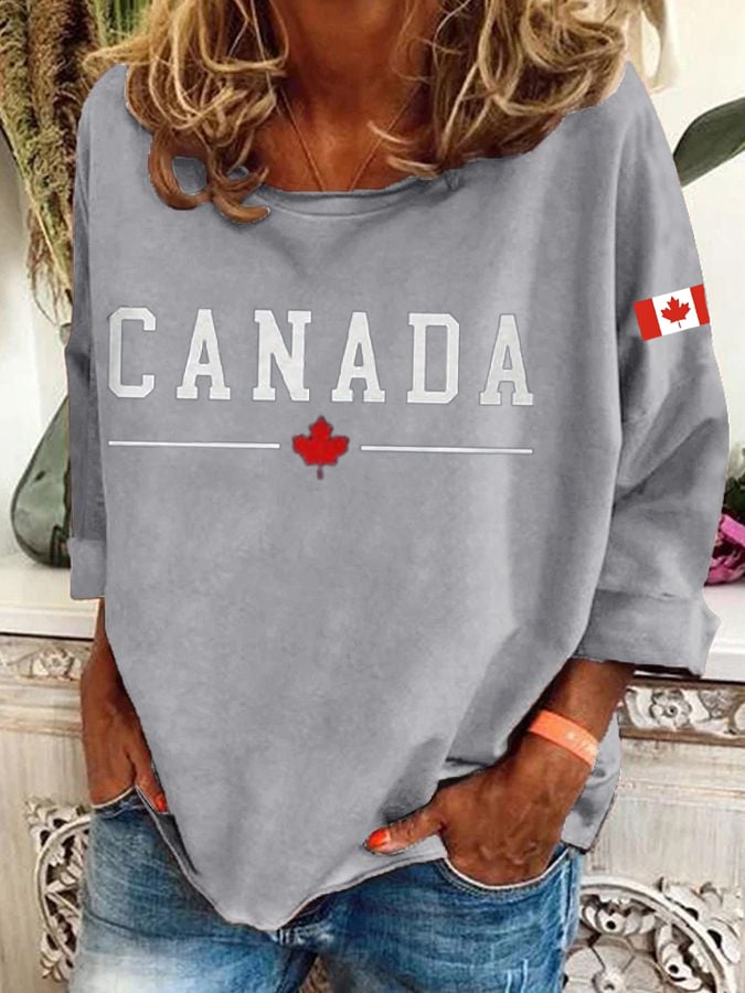 Women'S Canada Print Sweatshirt