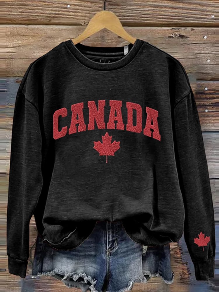 Women'S Canada Print Sweatshirt