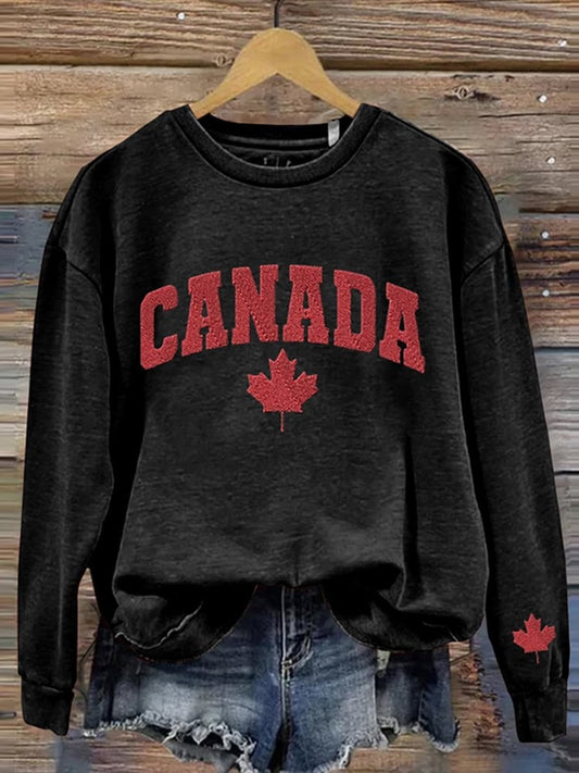 Women'S Canada Print Sweatshirt