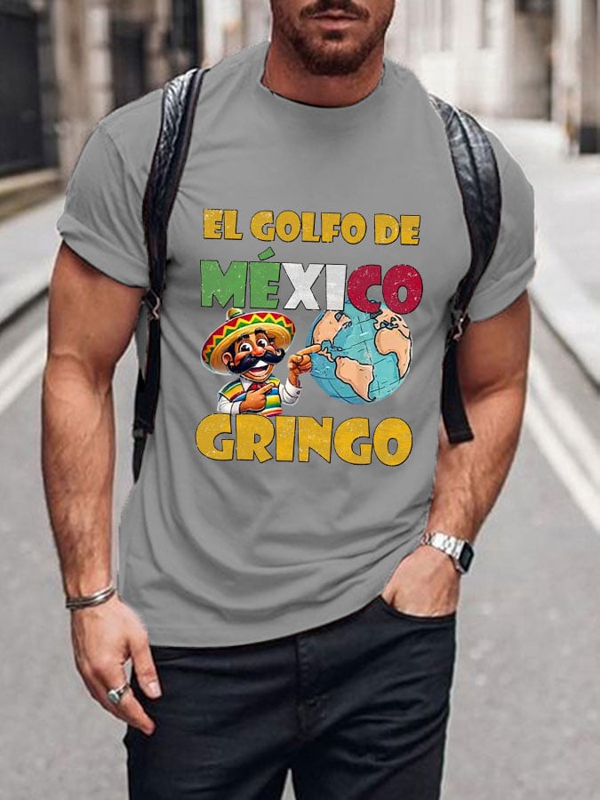 Men's "The Gulf of Mexico Gringo" printed T-shirt