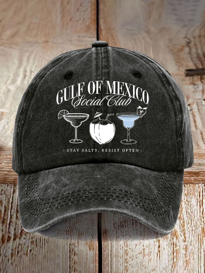 Gulf Of Mexico Printed Casual Baseball Cap