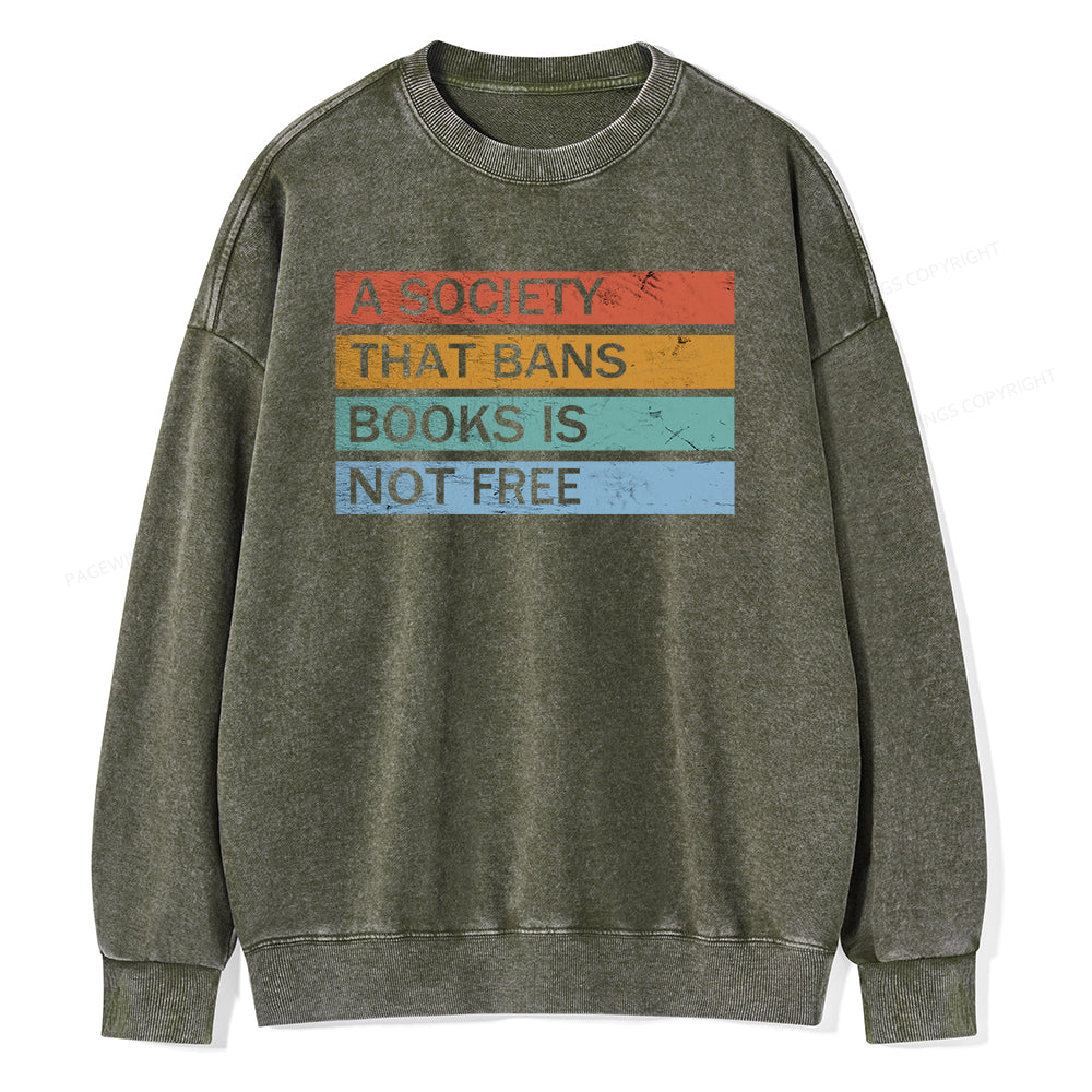 Banned Books Shirt, Read Banned Books Unisex Washed Sweatshirt