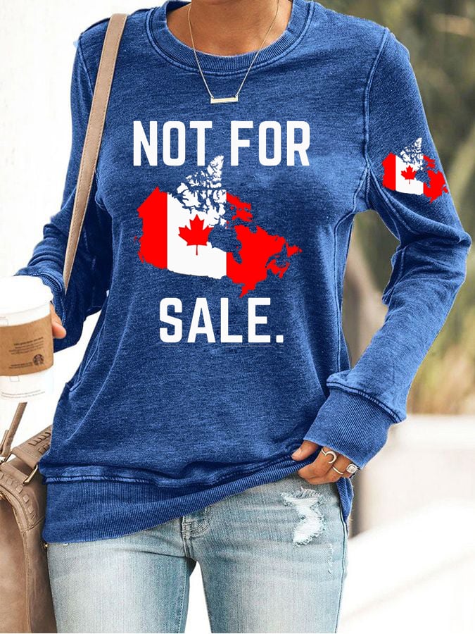 Women's Canada  Print Sweatshirt