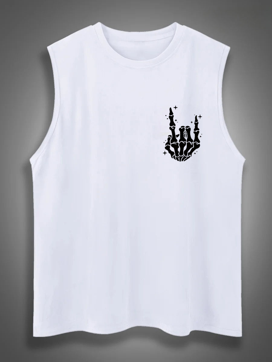 Just A Dad Who Always Came Back With The Milk Print Cotton Sleeveless Tank Tops