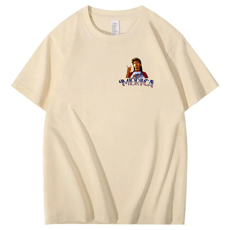 Get ready for 4th of July with this Joe Dirt Pattern Print T-Shirt