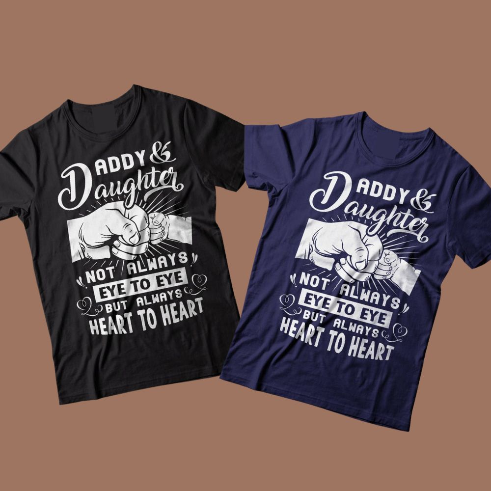 Father's Day T-shirt Gift for Dad Birthday Gift Daddy and Daughter T-shirt Best Gift for Father From Daughter