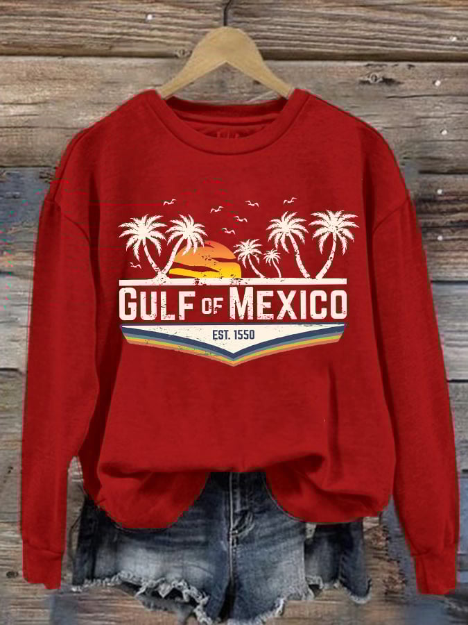 Women's Gulf Of Mexico Printed Sweatshirt