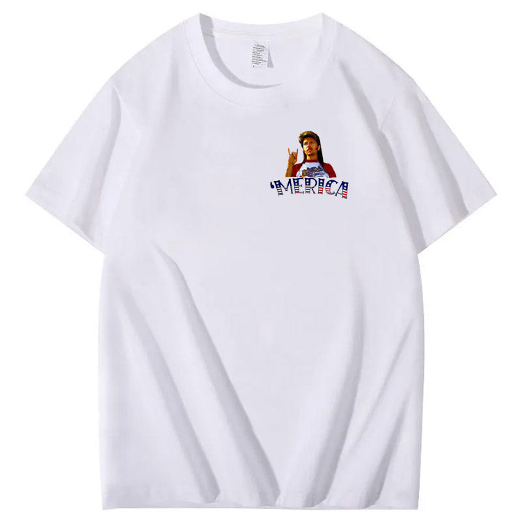 Get ready for 4th of July with this Joe Dirt Pattern Print T-Shirt