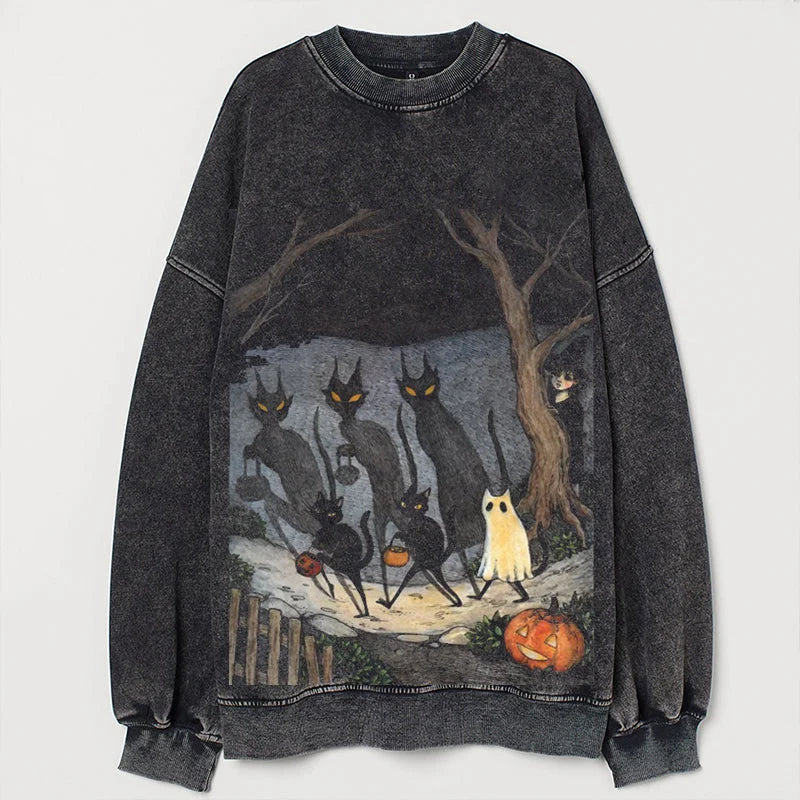 Black cat halloween T-Shirt/Sweatshirt