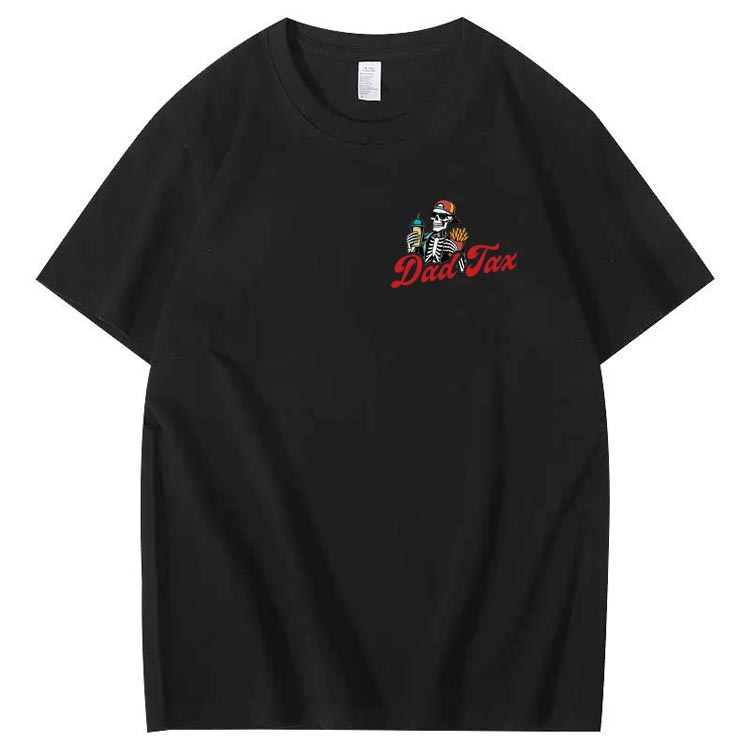 Dad Tax Pattern Print Cotton T-Shirt