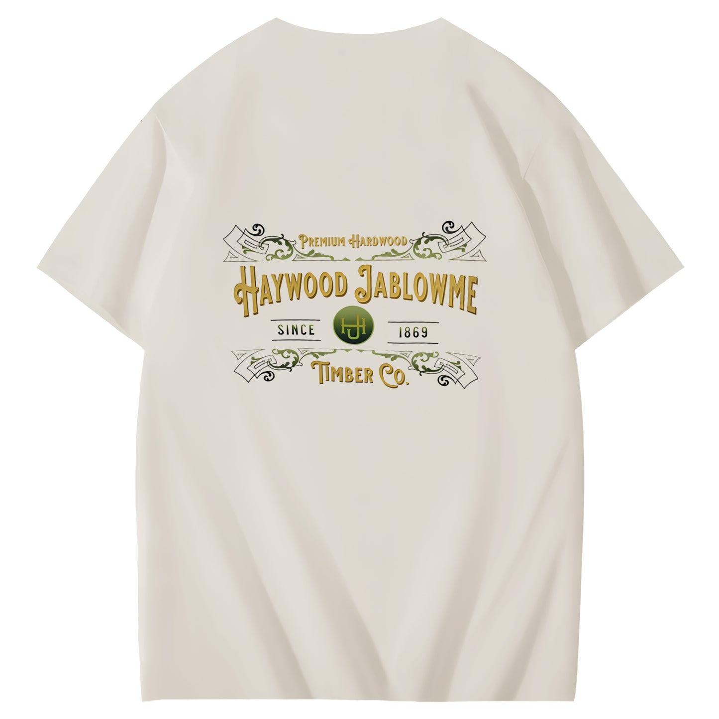Haywood Since 1869 Jablowme Timber Co Art Pattern Print T-Shirt