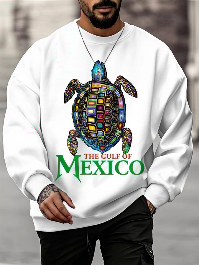 Men's The Gulf Of Mexico Forever Sea Turtle Sweatshirt