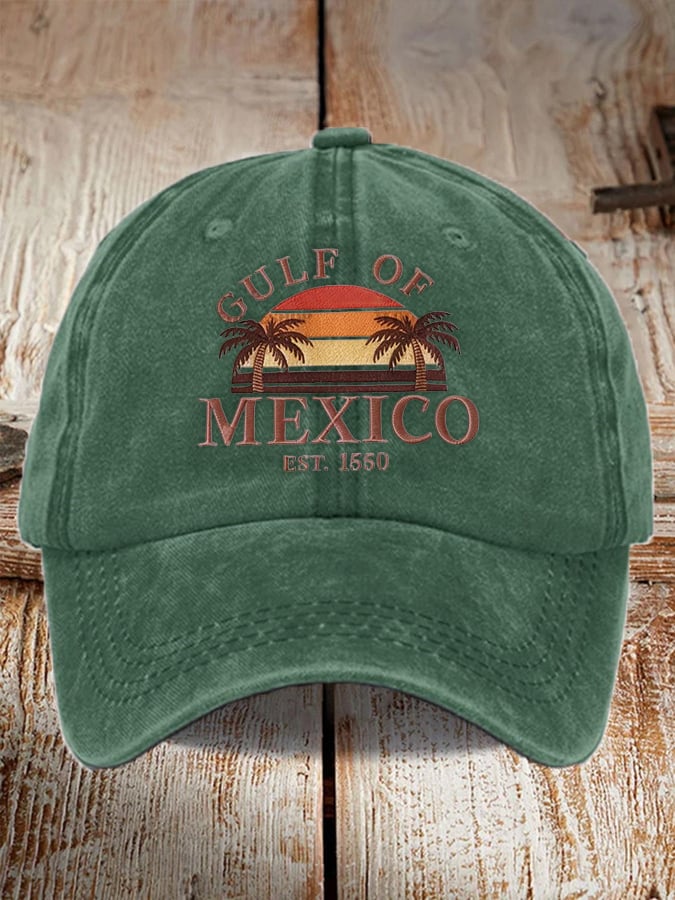 Unisex Gulf of Mexico 1550 Print Baseball Cap
