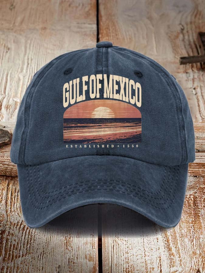 Gulf Of Mexico Print Baseball Cap