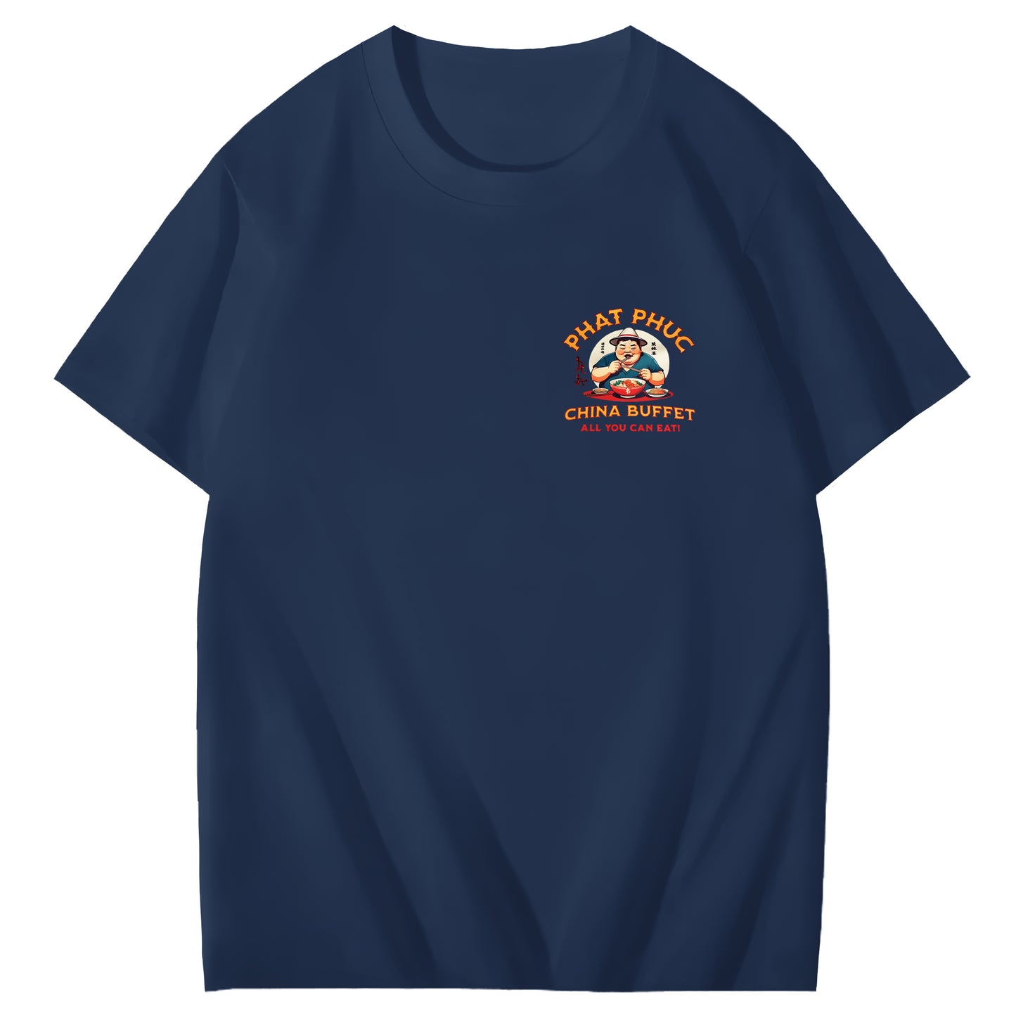 Phat Phuc China Buffet Art Pattern Print T-Shirt