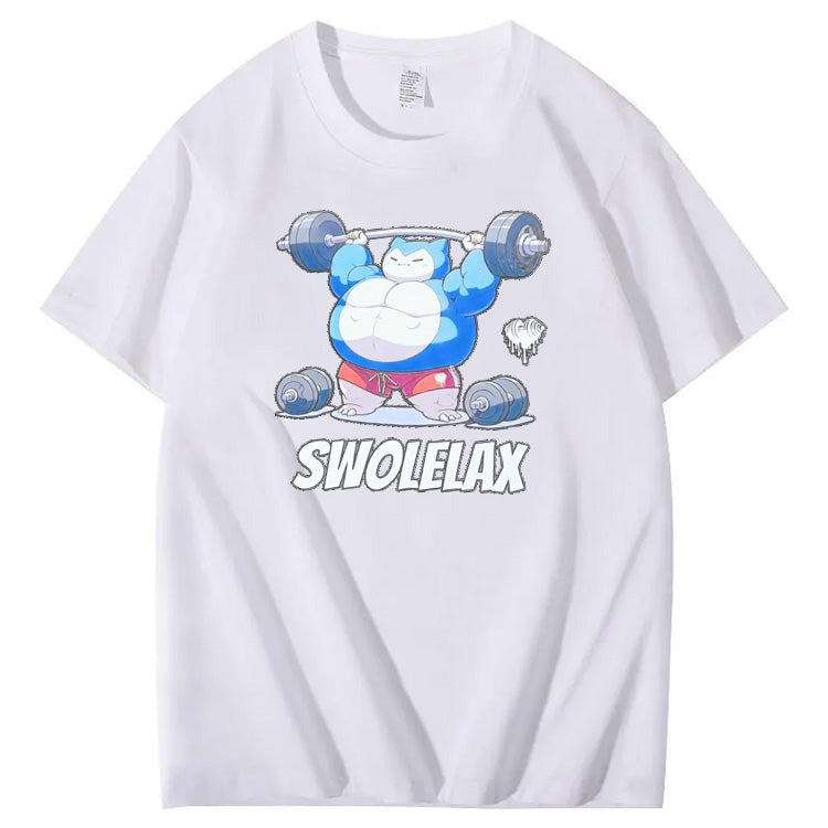 Swolelax Pattern Print Crew Neck T-Shirt