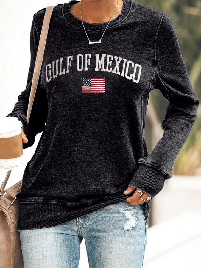 Women'S Gulf Of Mexico Print Sweatshirt