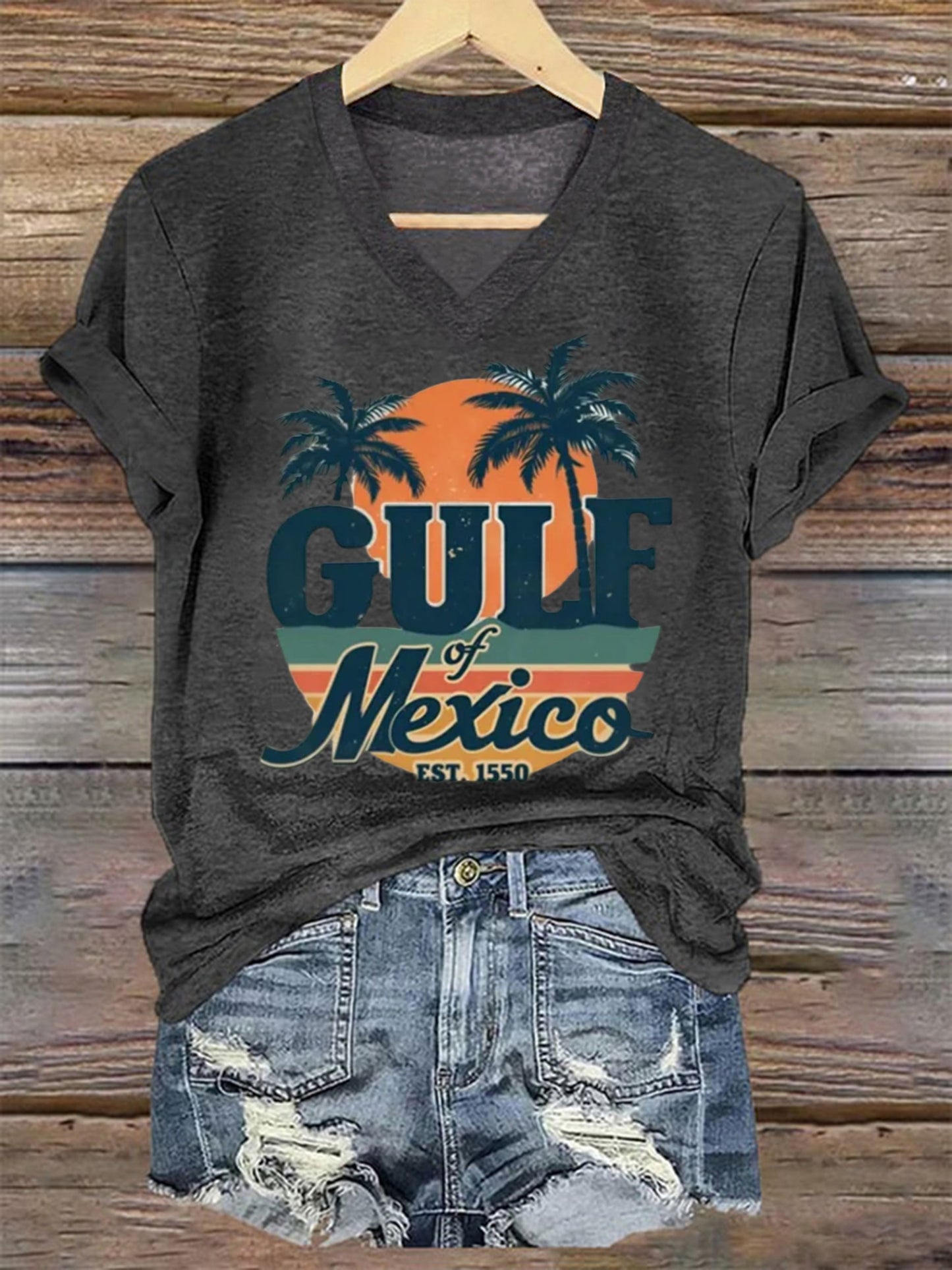 Women's Gulf of Mexico Printed Short-Sleeved T-Shirt