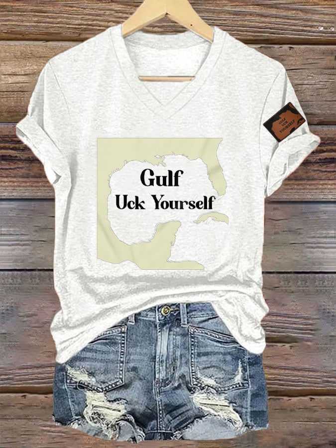 Women's Gulf Uck Yourself Mexico Print T-Shirt